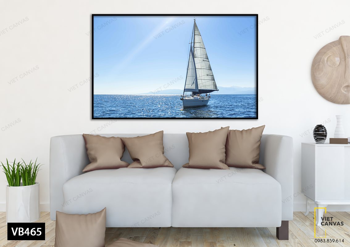Tranh Cánh Buồm Ngoài Khơi Xa - VB465