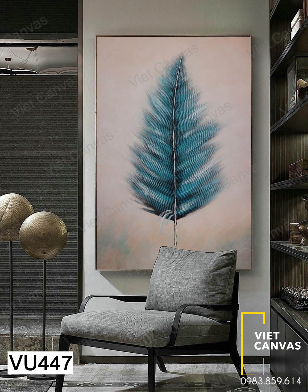 Tranh Chiếc Lá Xanh - VU447