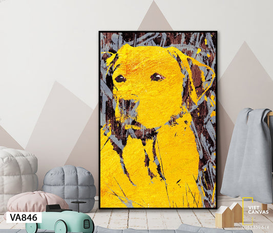 Tranh Chú Chó Vàng - VA846