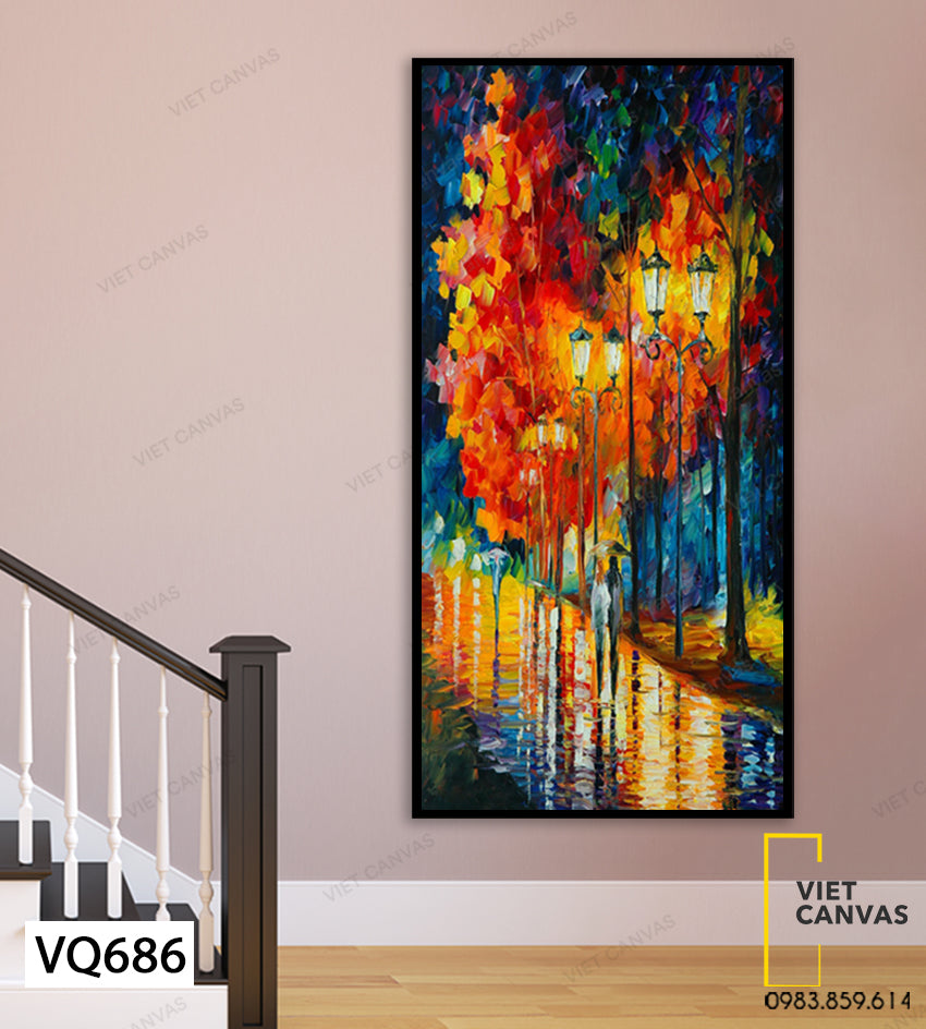 Tranh Con Đường Buổi Tối - VQ686