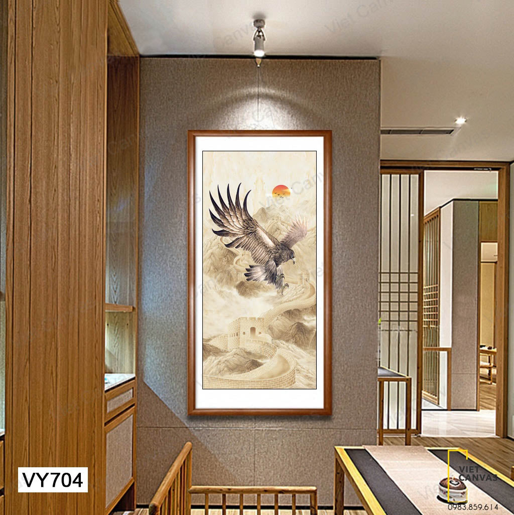 Tranh Đại Bàng Giữa Sơn Hà - VY704