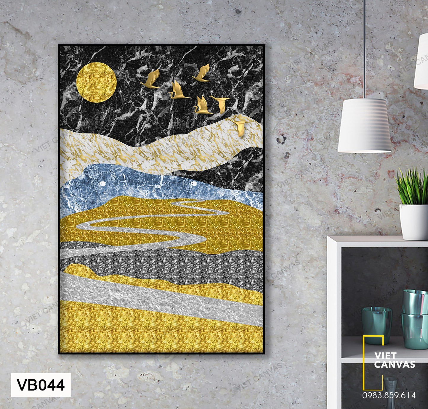 Tranh Đàn Chim Vượt Đại Dương - VB044