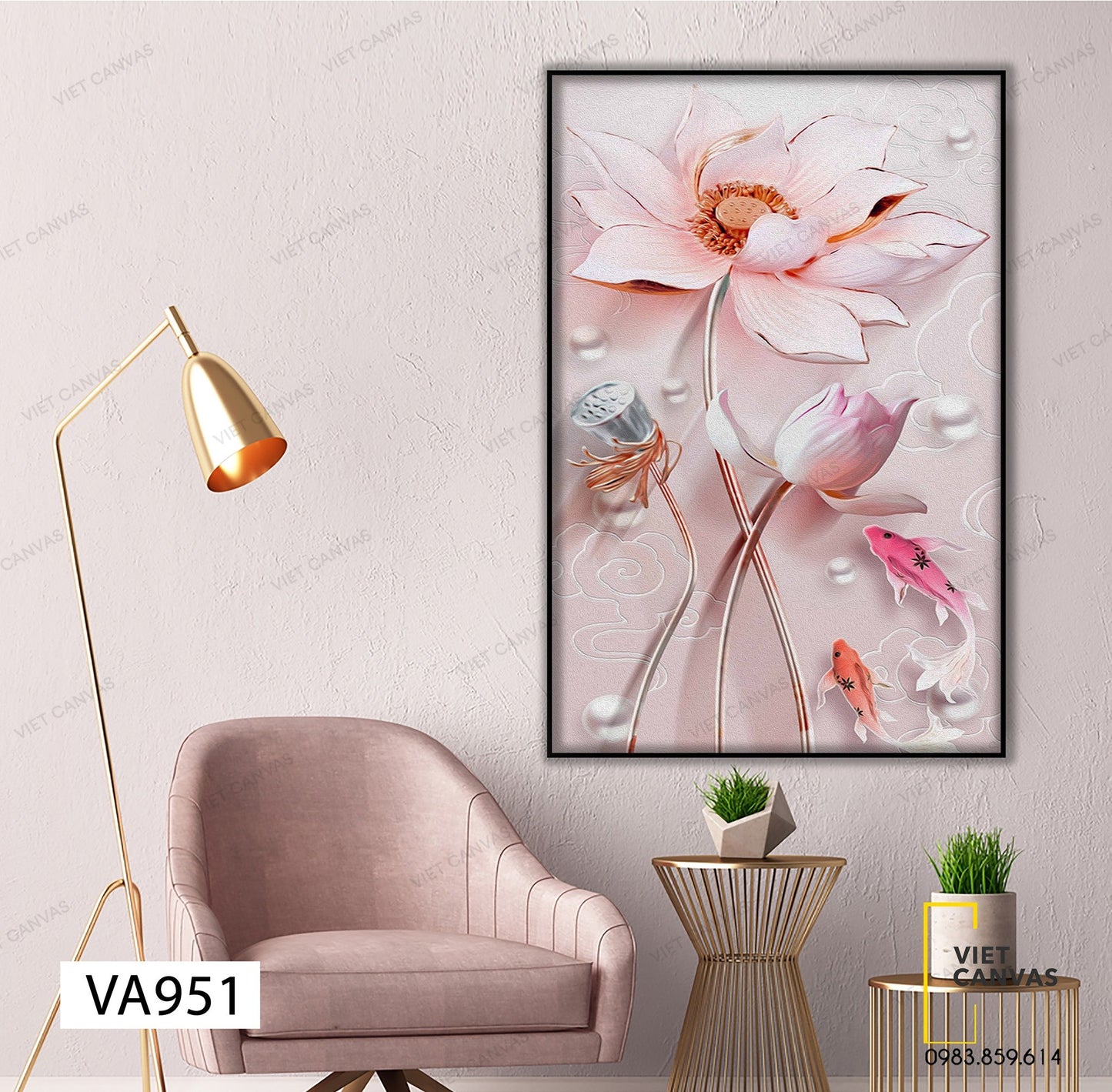 Tranh Đóa Sen Tinh Khiết - VA951