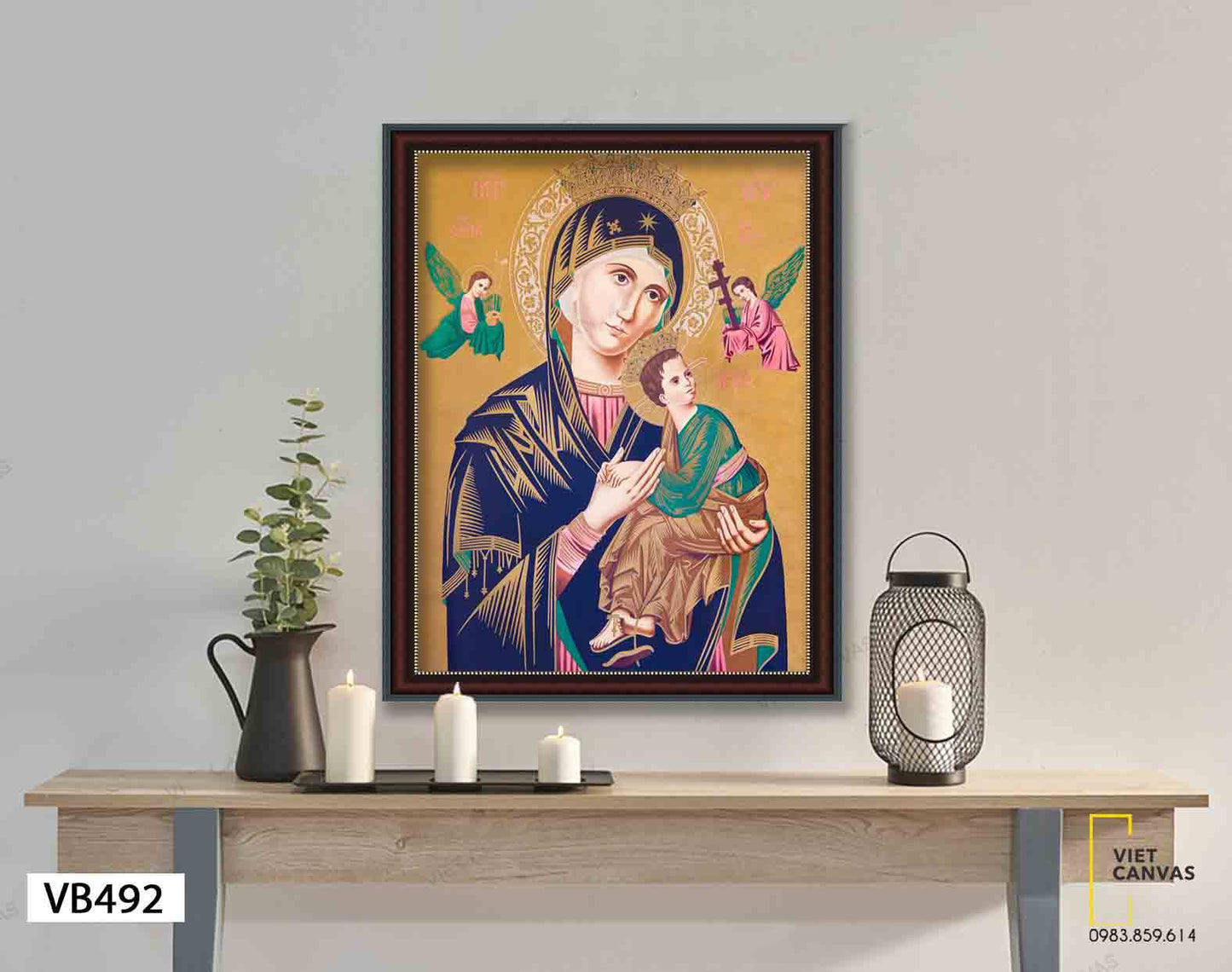 Tranh Đức Mẹ Chúa Giesu - VB492