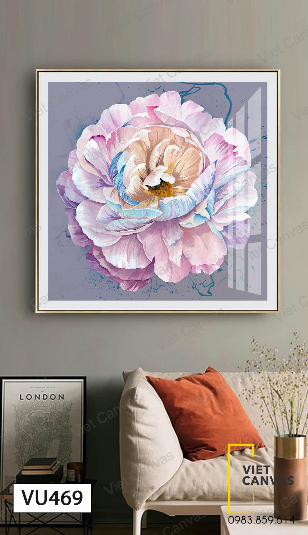 Tranh Hoa Mẫu Đơn - VU469