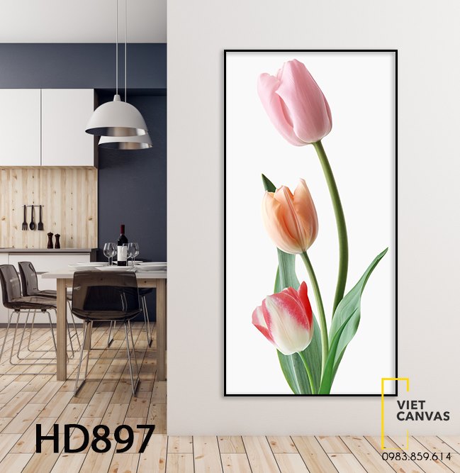 Tranh Hoa Tulip Đơn Giản - HD897