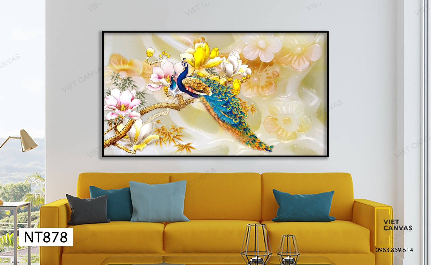 Tranh Mẹ Con Nhà Công - NT878