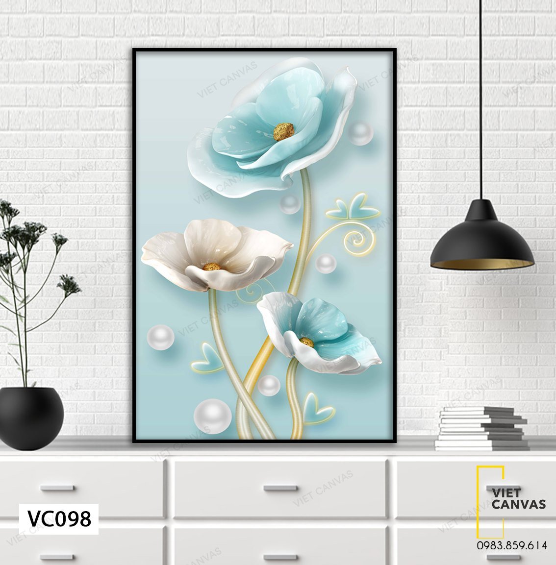 Tranh Muôn Hoa Khoe Sắc - VC098