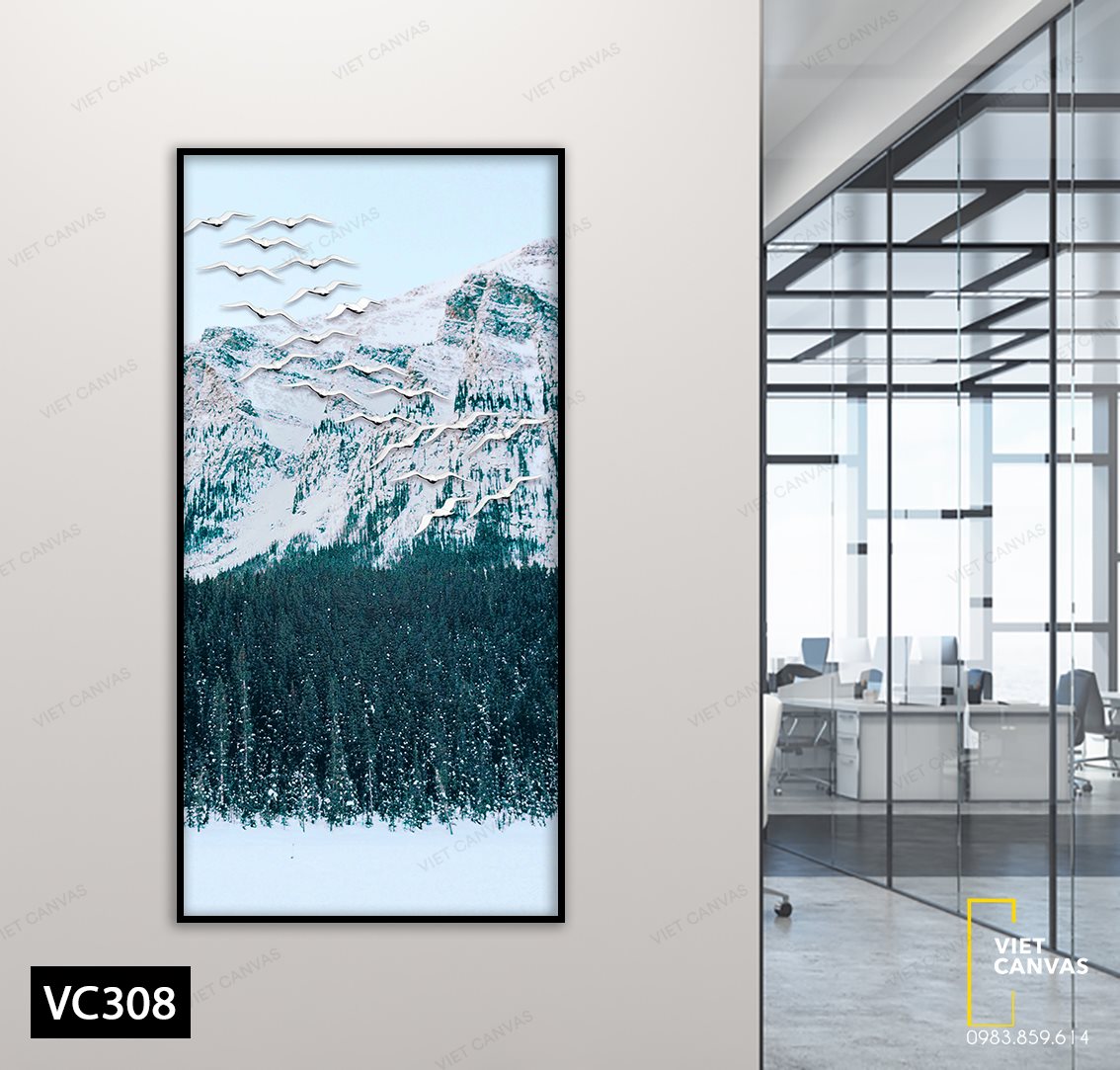 Tranh Núi Tuyết Hùng Vĩ - VC308