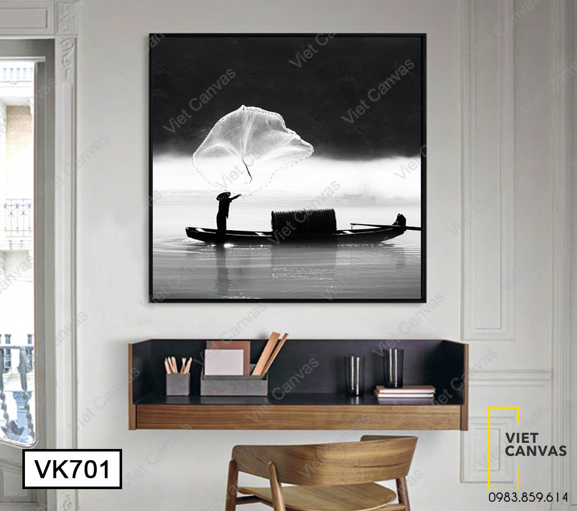 Tranh Người Mẹ Ra Khơi Đánh Cá - VK701