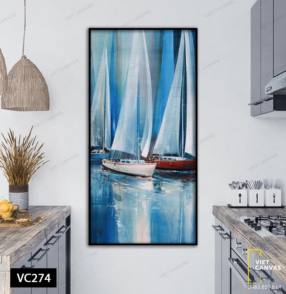 Tranh Những Cánh Buồm Trắng - VC274