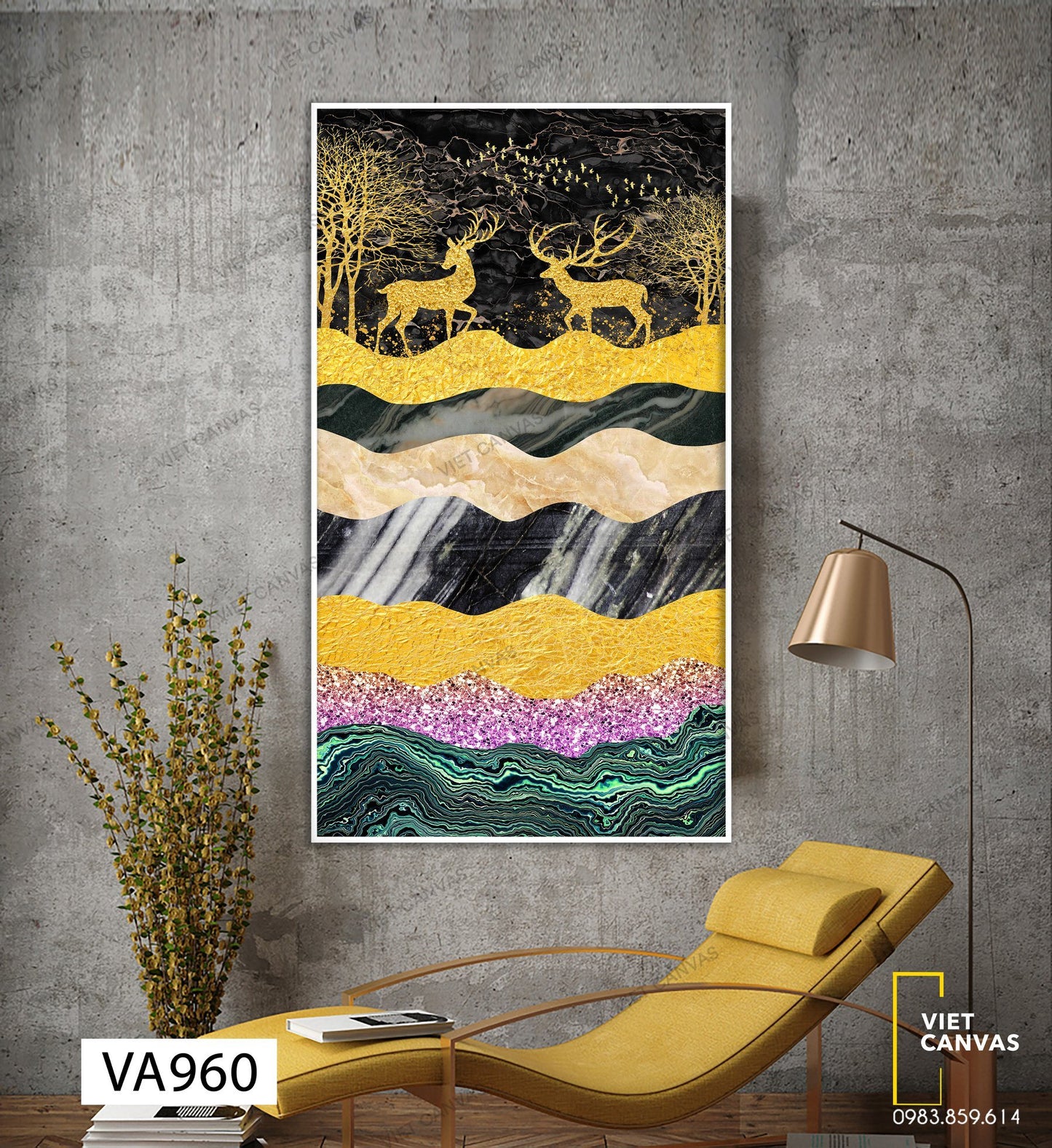 Tranh Hươu Trong Rừng - VA960