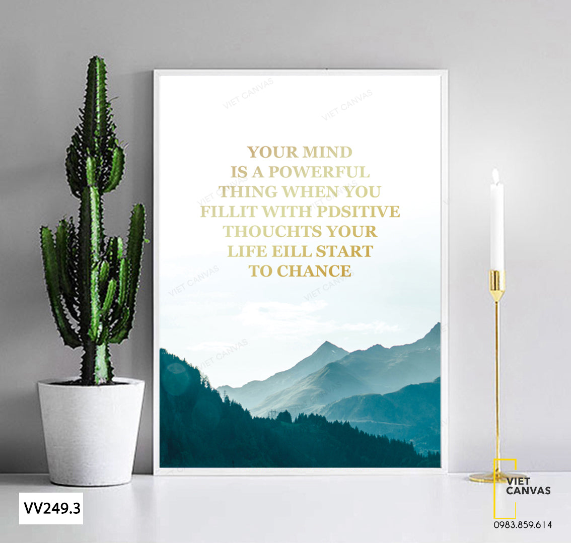 Tranh Rừng Núi Và Quotes - VV249.3