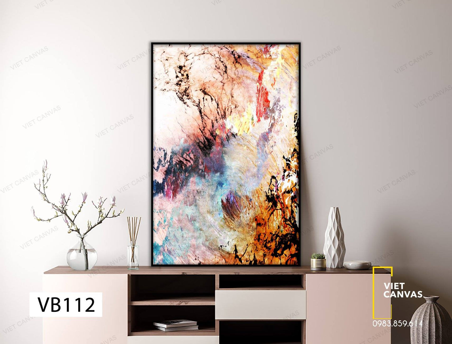 Tranh Trừu Tượng Màu Sắc Kì Bí - VB112