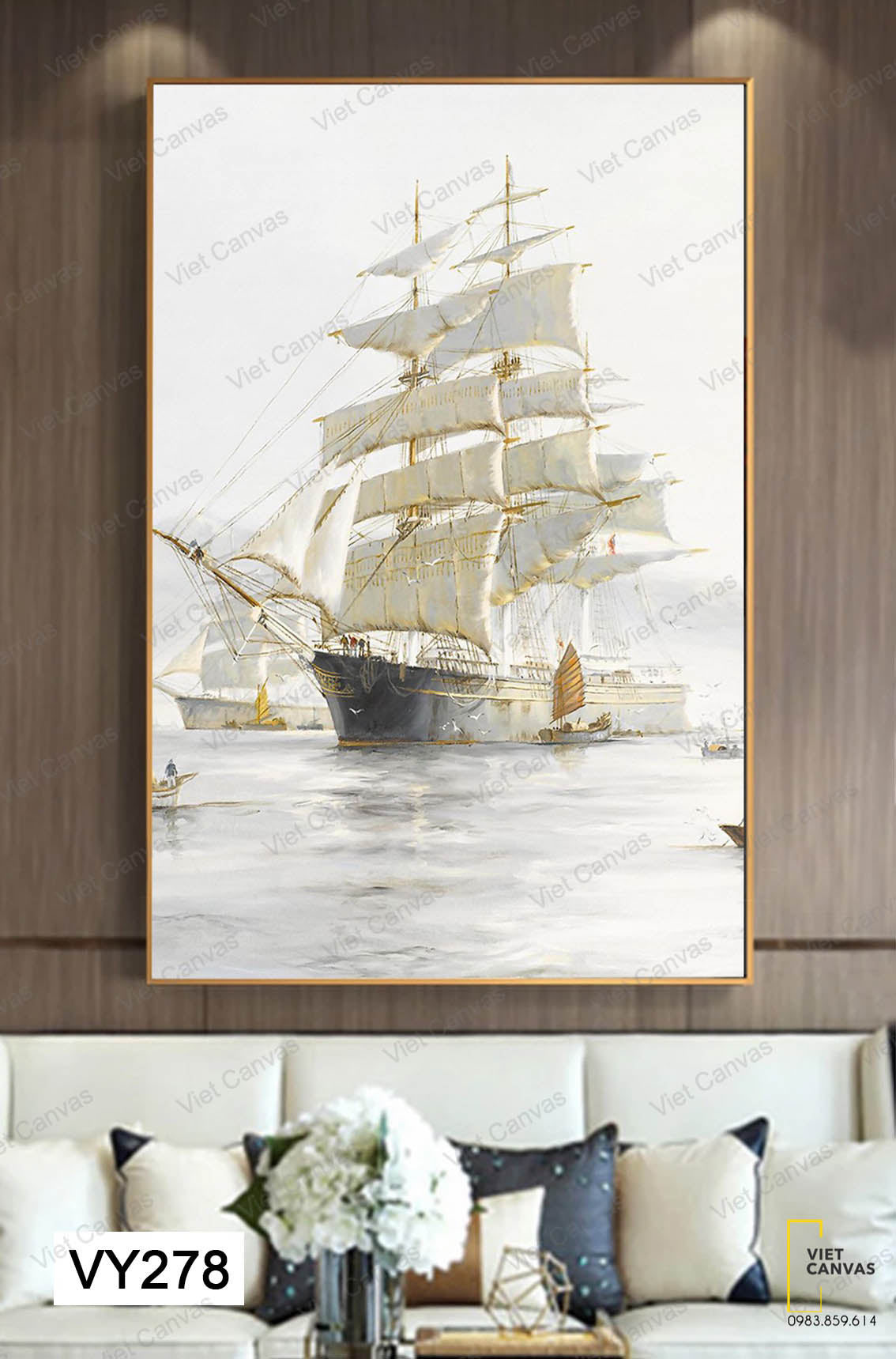 Tranh Những Chiếc Thuyền Buồm - VY278
