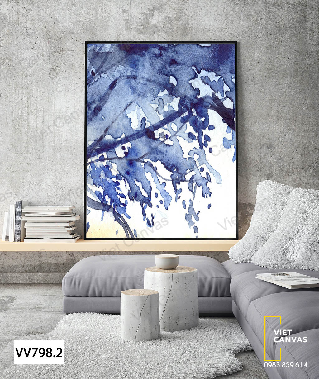 Tranh Trừu Tượng Tán Lá Cây - VV798.2
