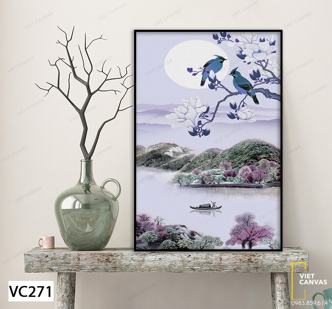 Tranh Uyên Ương Gặp Gỡ Mùa Xuân - VC271