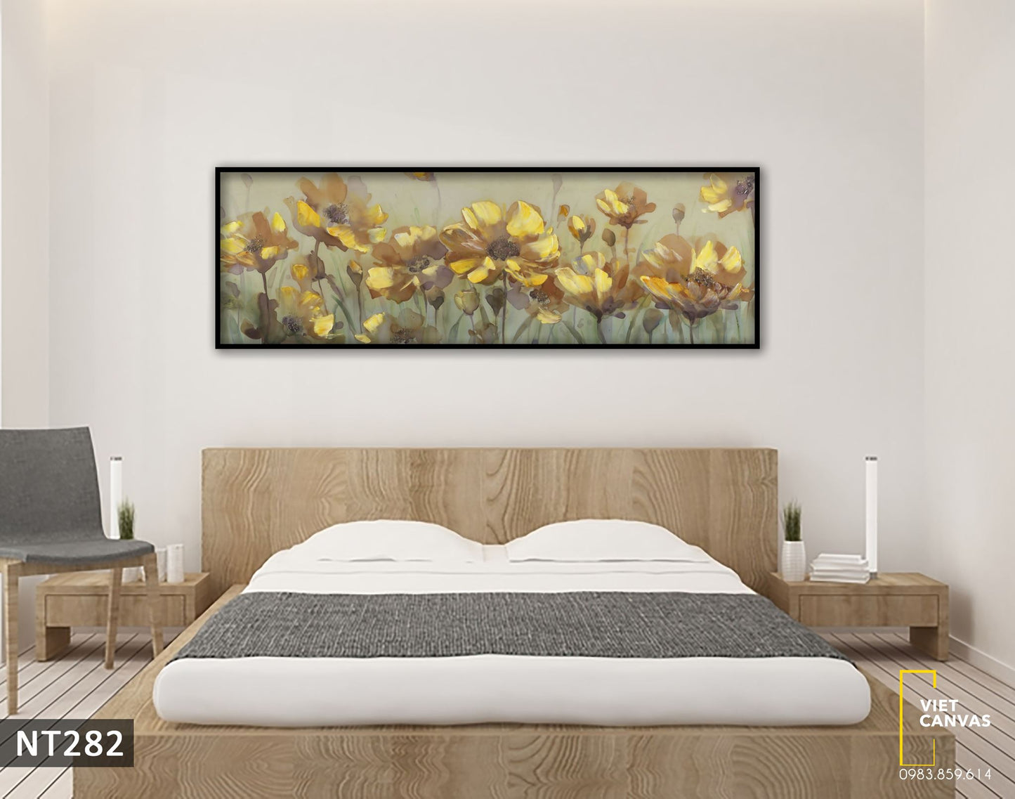 Tranh Vườn Hoa Vàng Ươm - NT282