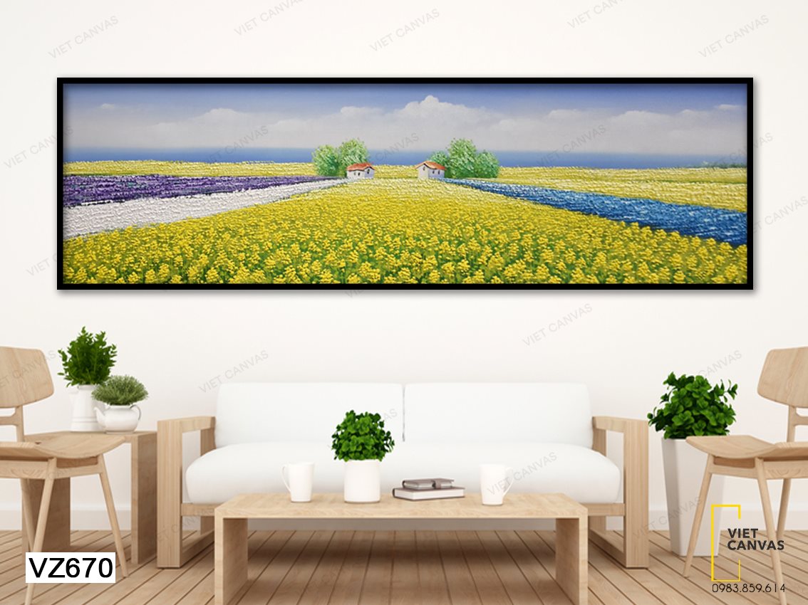 Tranh Vườn Hoa Mênh Mông - VZ670