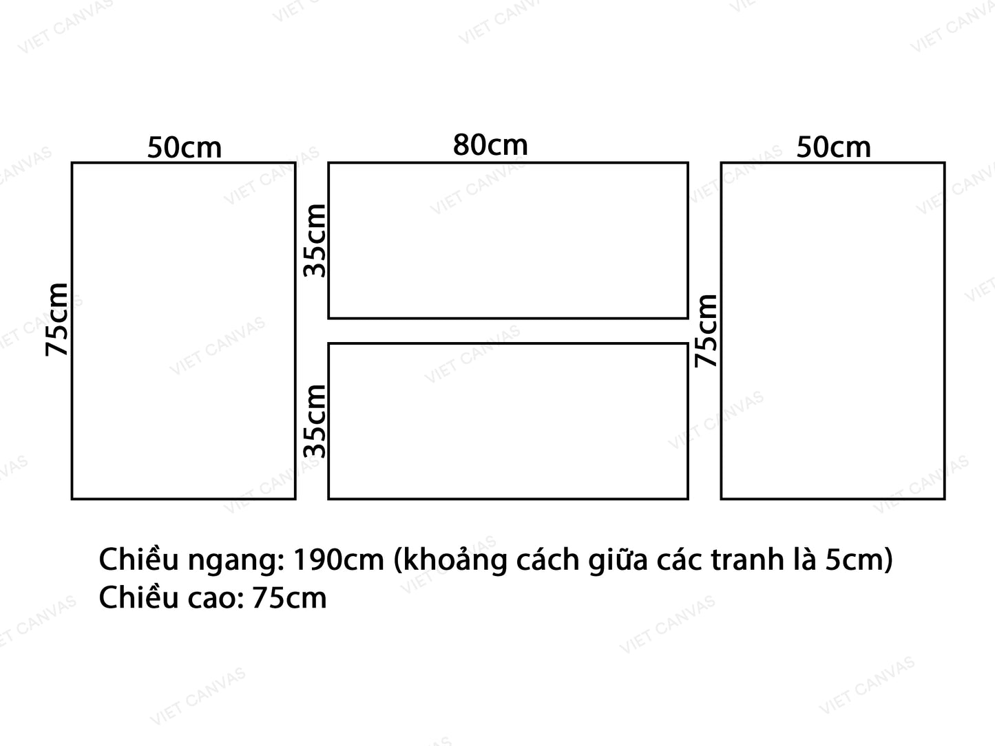 Bộ 4 Tranh Công Trình Kiến Trúc Trên Thế Giới - VV150