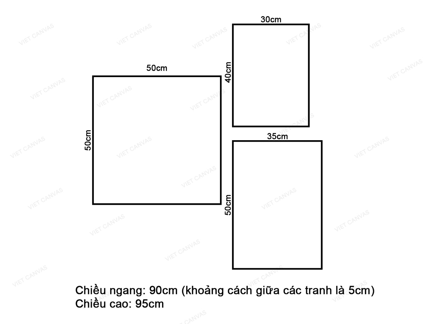 Bộ 3 Tranh Hoa Quả Ấn Tượng - VW247.3