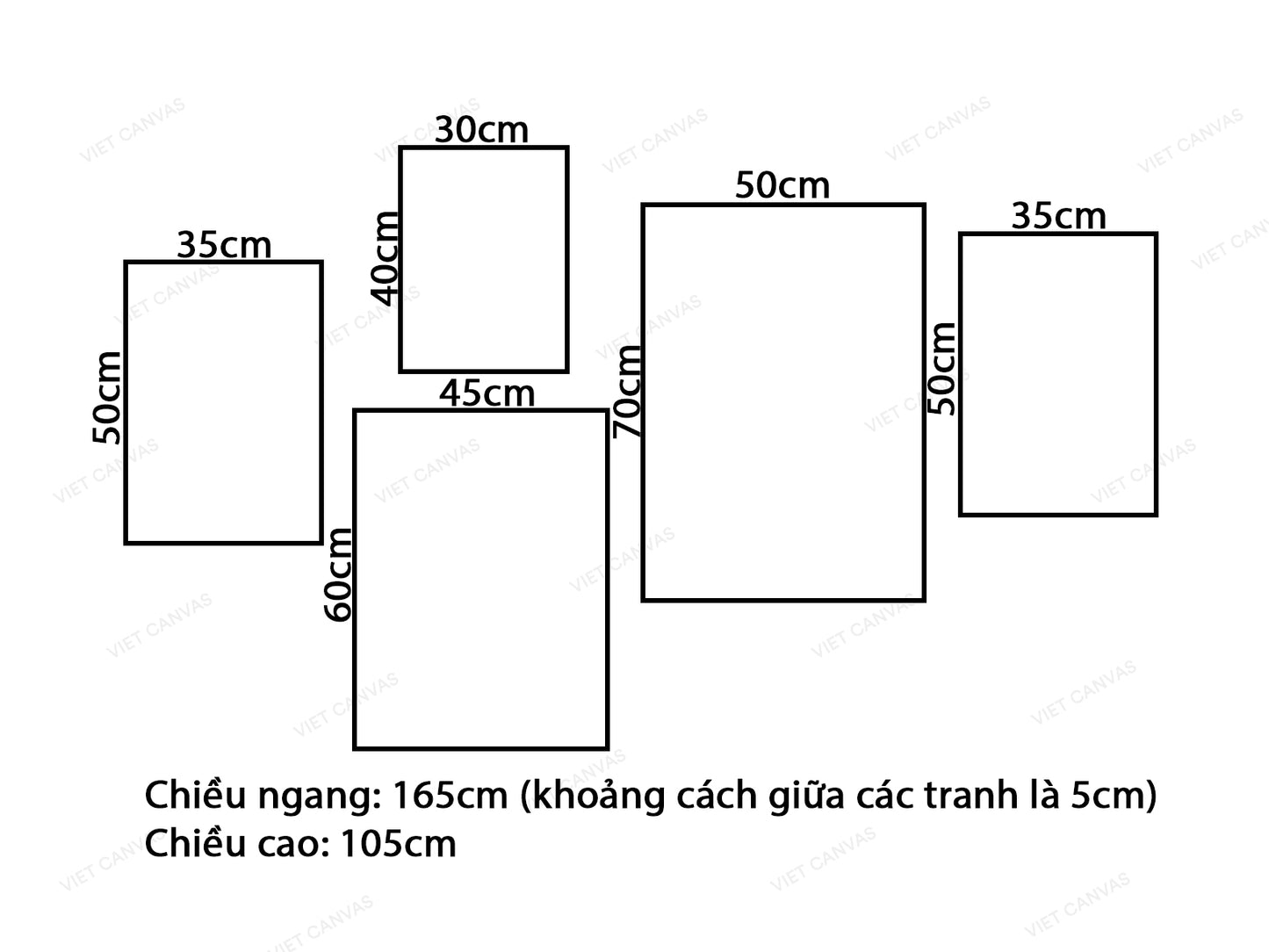 Bộ 5 Tranh Chú Ngựa Vằn Và Hươu Cao Cổ - VW331.2