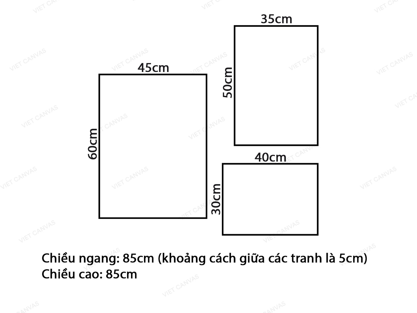 Bộ 3 Tranh Xương Cá, Chú Thỏ Và Con Nhím - VX291.2