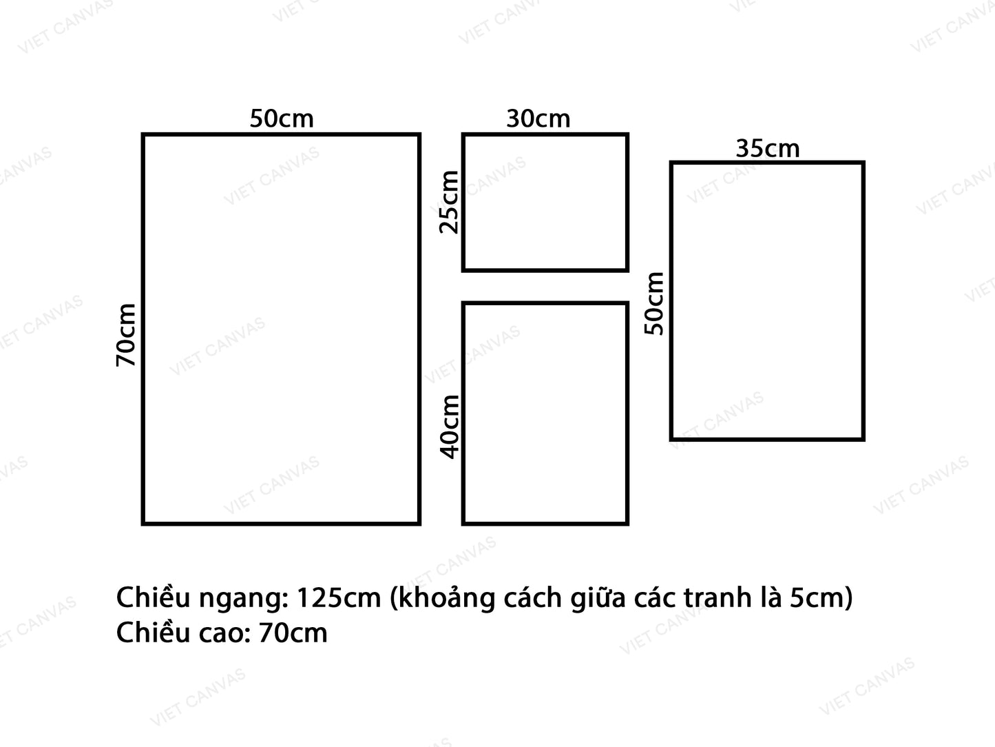 Bộ 4 Tranh Chú Chim, Xe Đạp Và Quotes - VX708.1