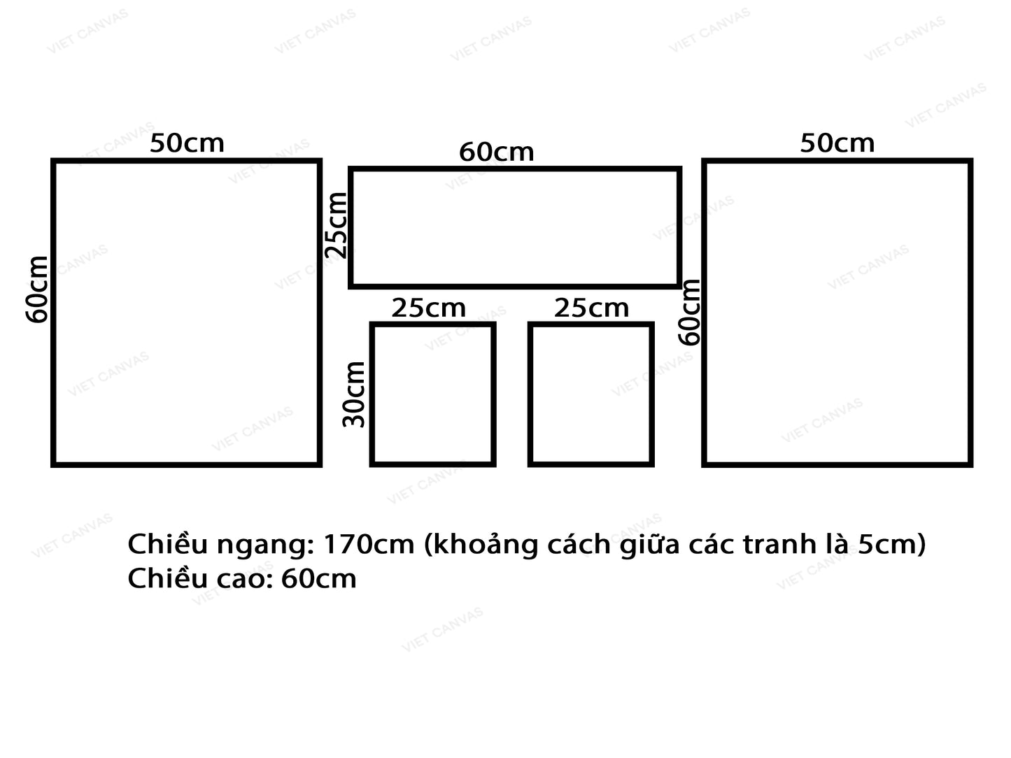 Bộ 5 Tranh Thuyền, Thiên Nga Và Sừng Hươu - VX891.2