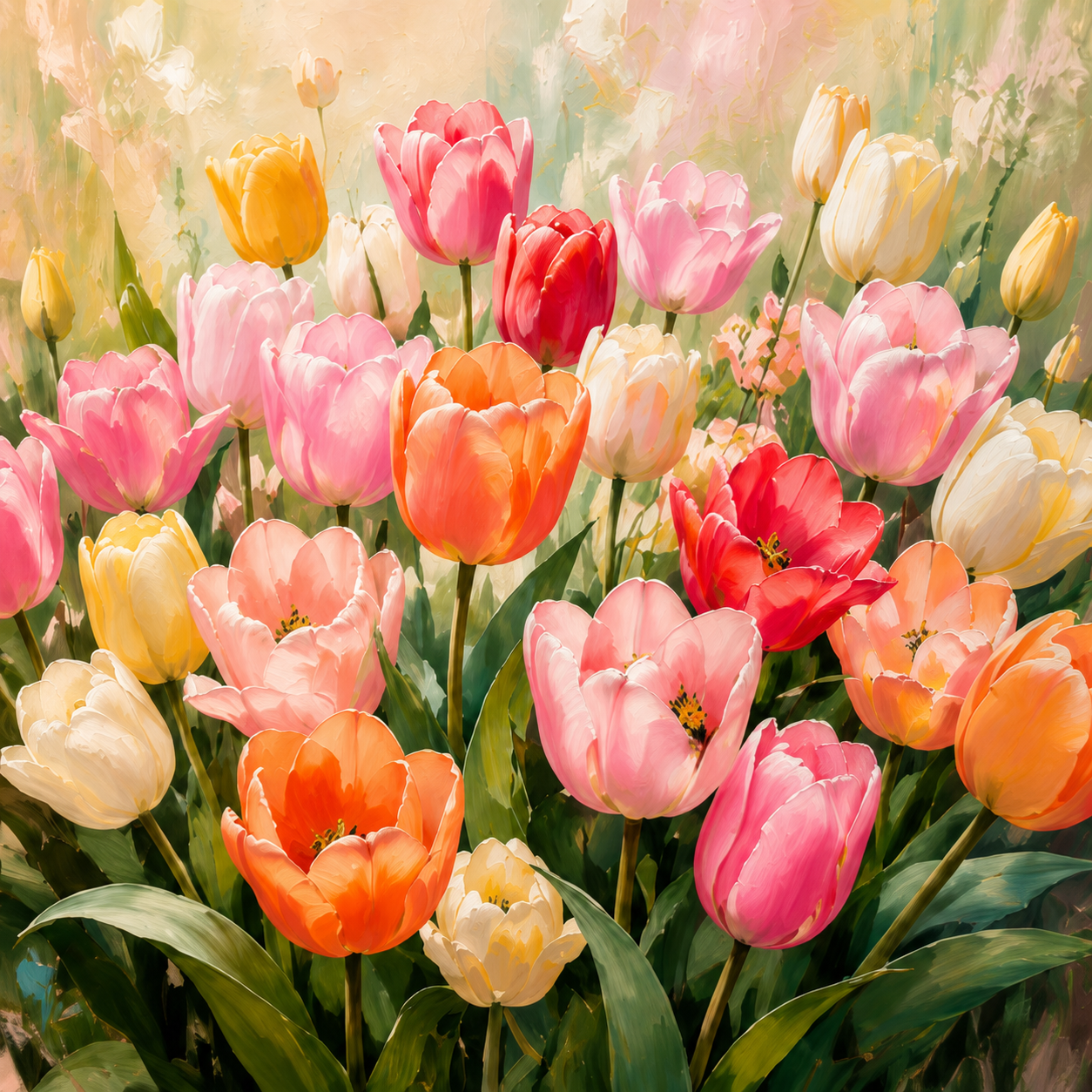 Tranh Hoa Tulip