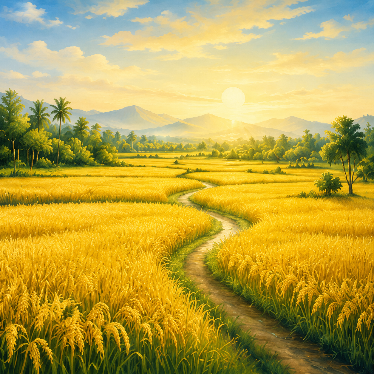 Tranh Đồng Lúa