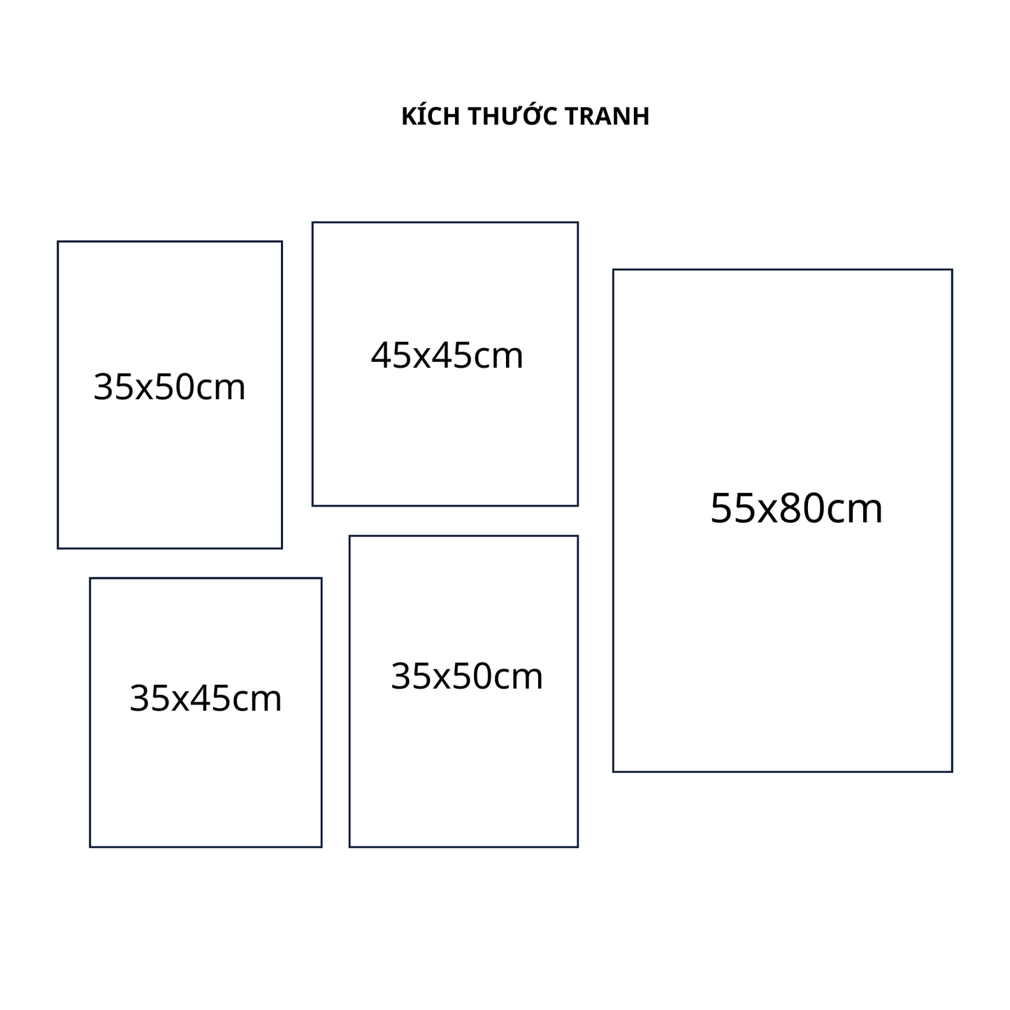 Bộ 5 Tranh Tối Giản - AVB480