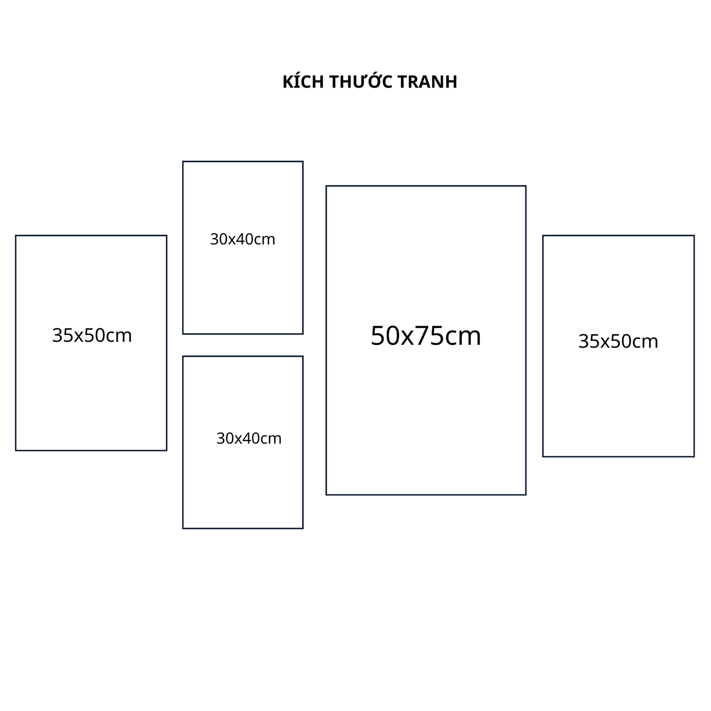 Bộ 5 Tranh Tối Giản - AVB473