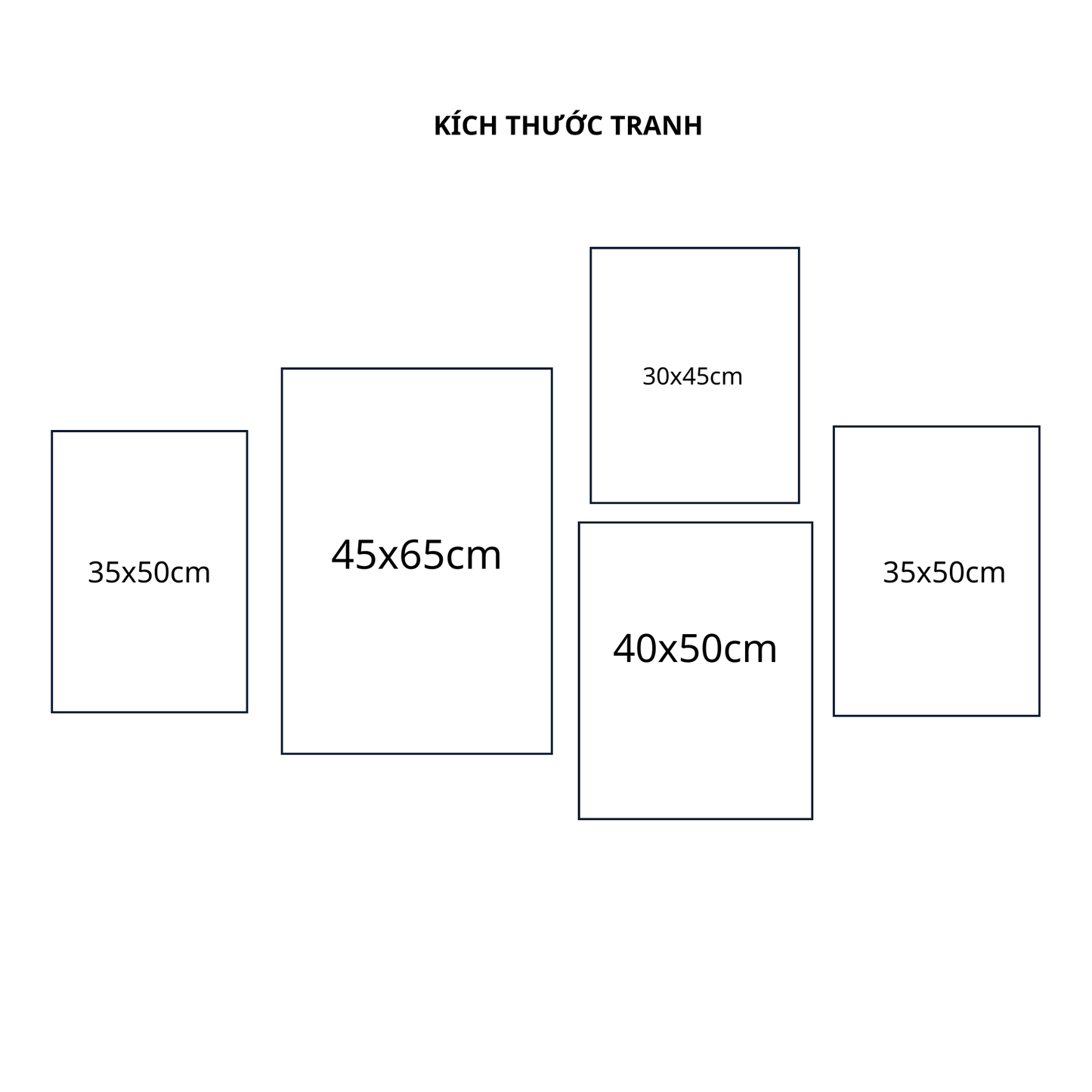 Bộ 5 Tranh Tối Giản - AVB477
