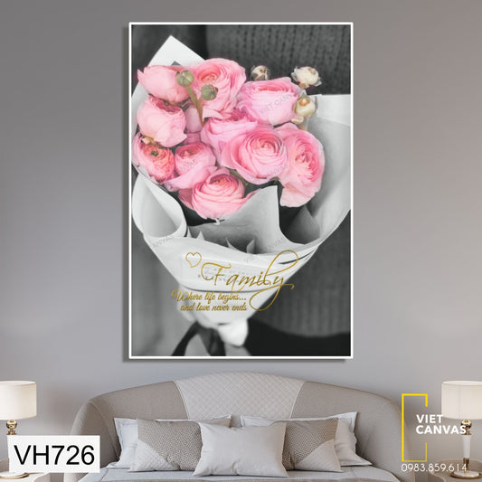 Tranh Câu Nói Ý Nghĩa Về Gia Đình - VH726
