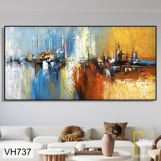 Tranh Trừu Tượng Đa Sắc Màu - VH737