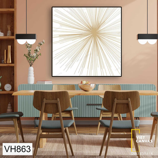Tranh Tia Hình Tròn Ấn Tượng - VH863