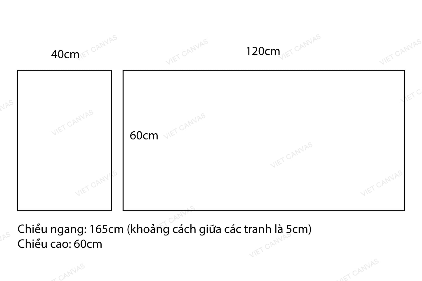 Bộ 2 Tranh - Cành Trúc Dưới Ánh Trăng - VE097