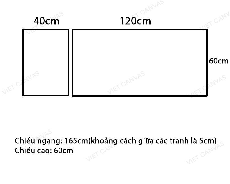 Bộ 2 Tranh Hoa Vàng Cam - VE470