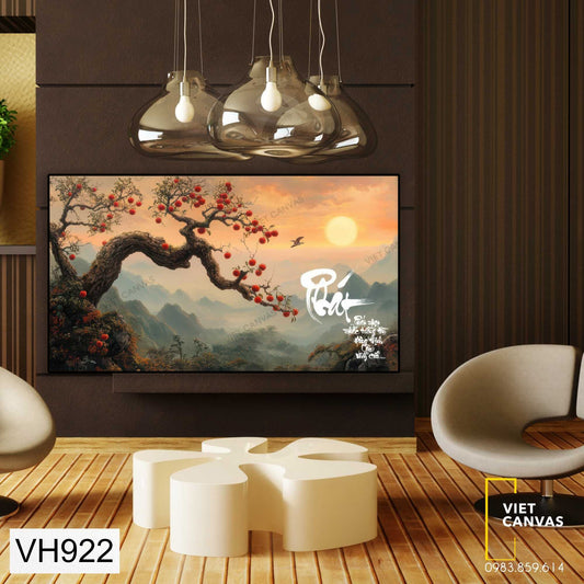 Tranh Phong Cảnh Hoàn Hôn Phía Chân Trời - VH922