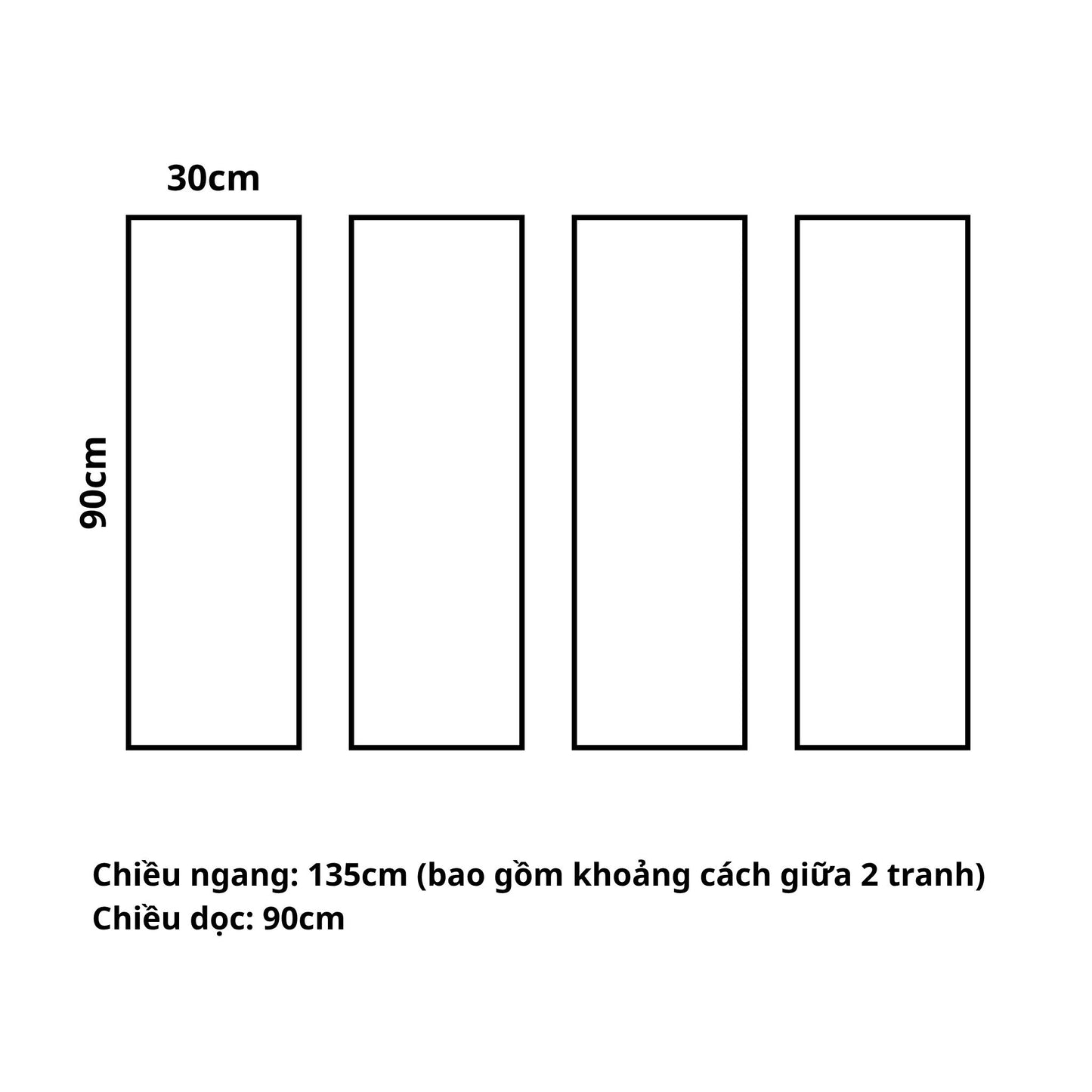 Bộ 4 Tranh Tứ Quý Sum Vầy - AVA904