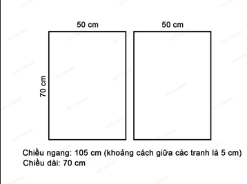 Bộ 2 Tranh Lọ Hoa Trắng Sang Trọng - VH065