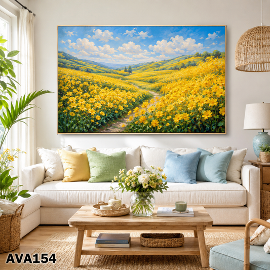 Tranh Con Đường Hoa Vàng - AVA154