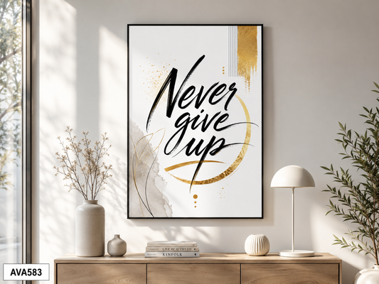 Tranh Động Lực - Quote Tiếng Anh - AVA583