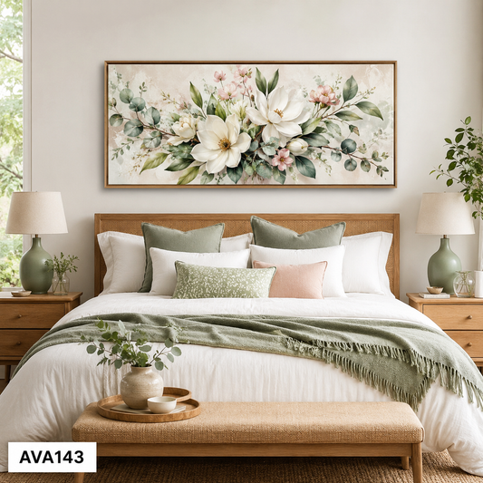 Tranh Hoa Trắng Thanh Lịch - AVA143