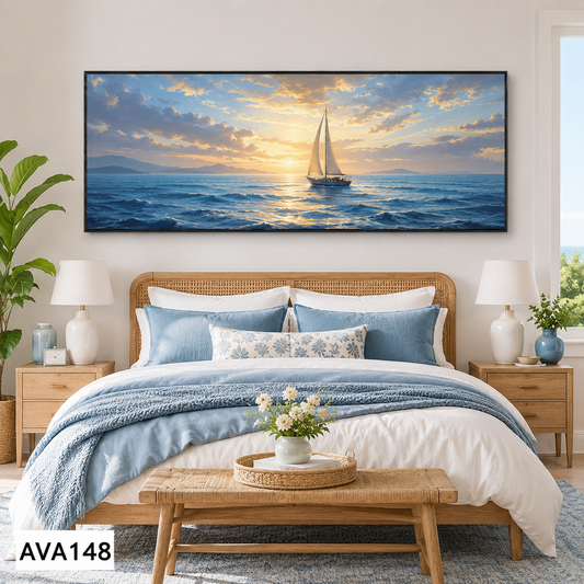 Tranh Thuyền Trên Biển - AVA148