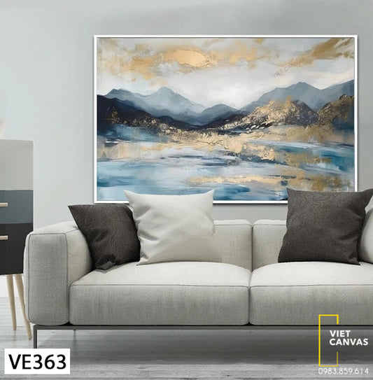 Tranh Trừu Tượng Vàng Kim - VE363