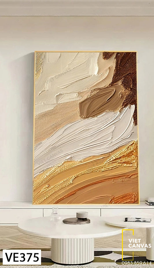 Tranh Trừu Tượng Tông Cam - VE375