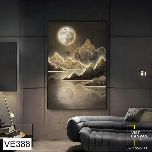 Tranh Trăng Trên Đỉnh Núi - VE388