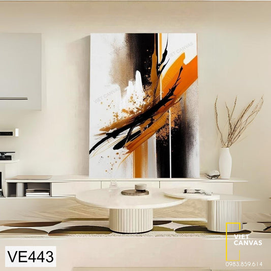 Tranh Trừu Tượng Cam - VE443